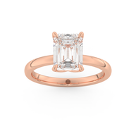 Rose gold - Central diamond 2.0 ct - view 8