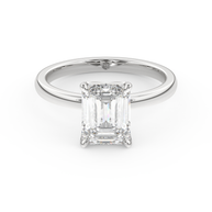 White gold - Central diamond 2.0 ct - view 2