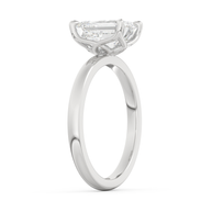White gold - Central diamond 2.0 ct - view 5