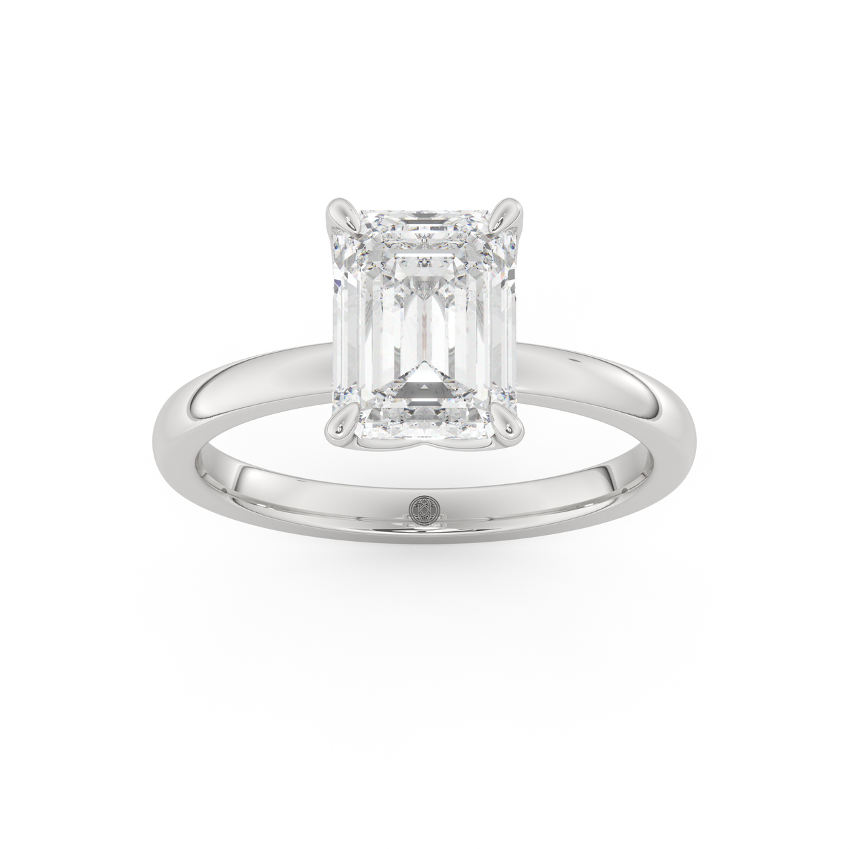 White gold - Central diamond 2.0 ct - view 8