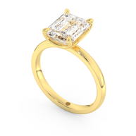 Yellow gold - Central diamond 3.0 ct - view 1