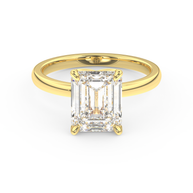 Yellow gold - Central diamond 3.0 ct - view 2