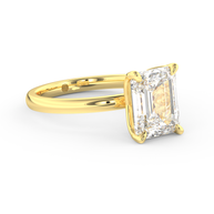 Yellow gold - Central diamond 3.0 ct - view 3