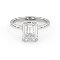 White gold - Central diamond 3.0 ct - view 2
