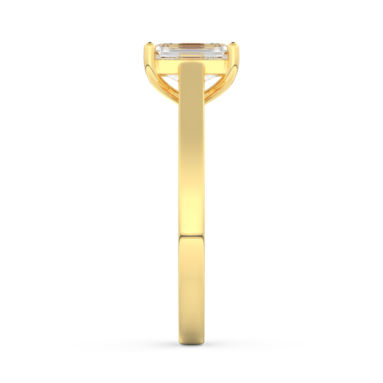 Yellow gold - Central diamond 1.0 ct - view 7