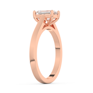 Rose gold - Central diamond 1.0 ct - view 5