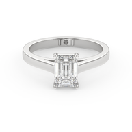White gold - Central diamond 1.0 ct - view 2
