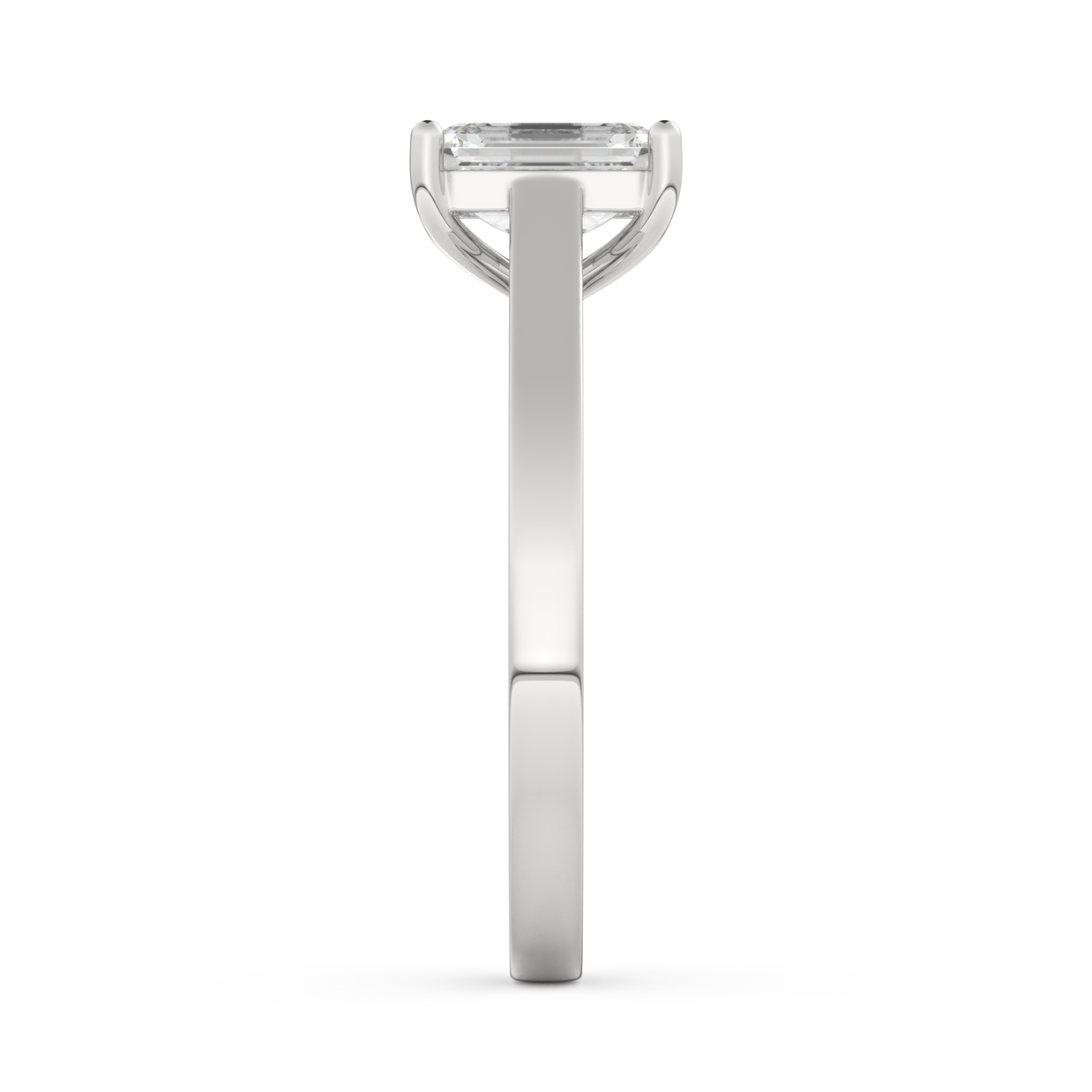 White gold - Central diamond 1.0 ct - view 7