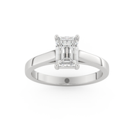 White gold - Central diamond 1.0 ct - view 8