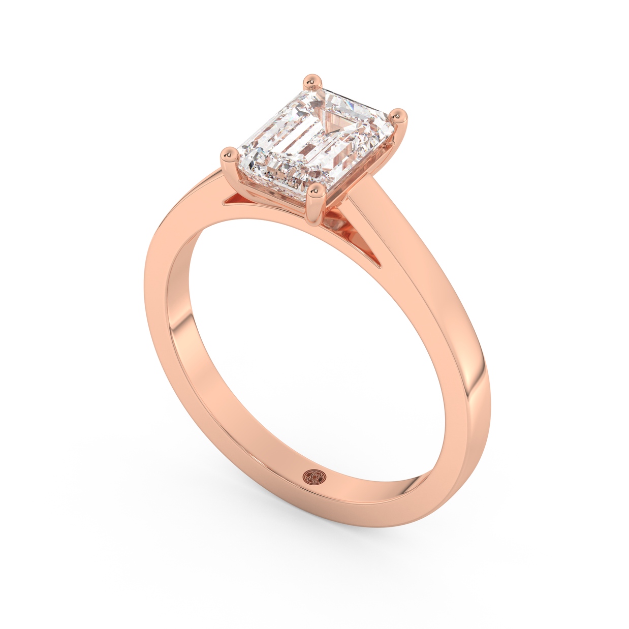 Rose gold - Central diamond 1.5 ct - view 1