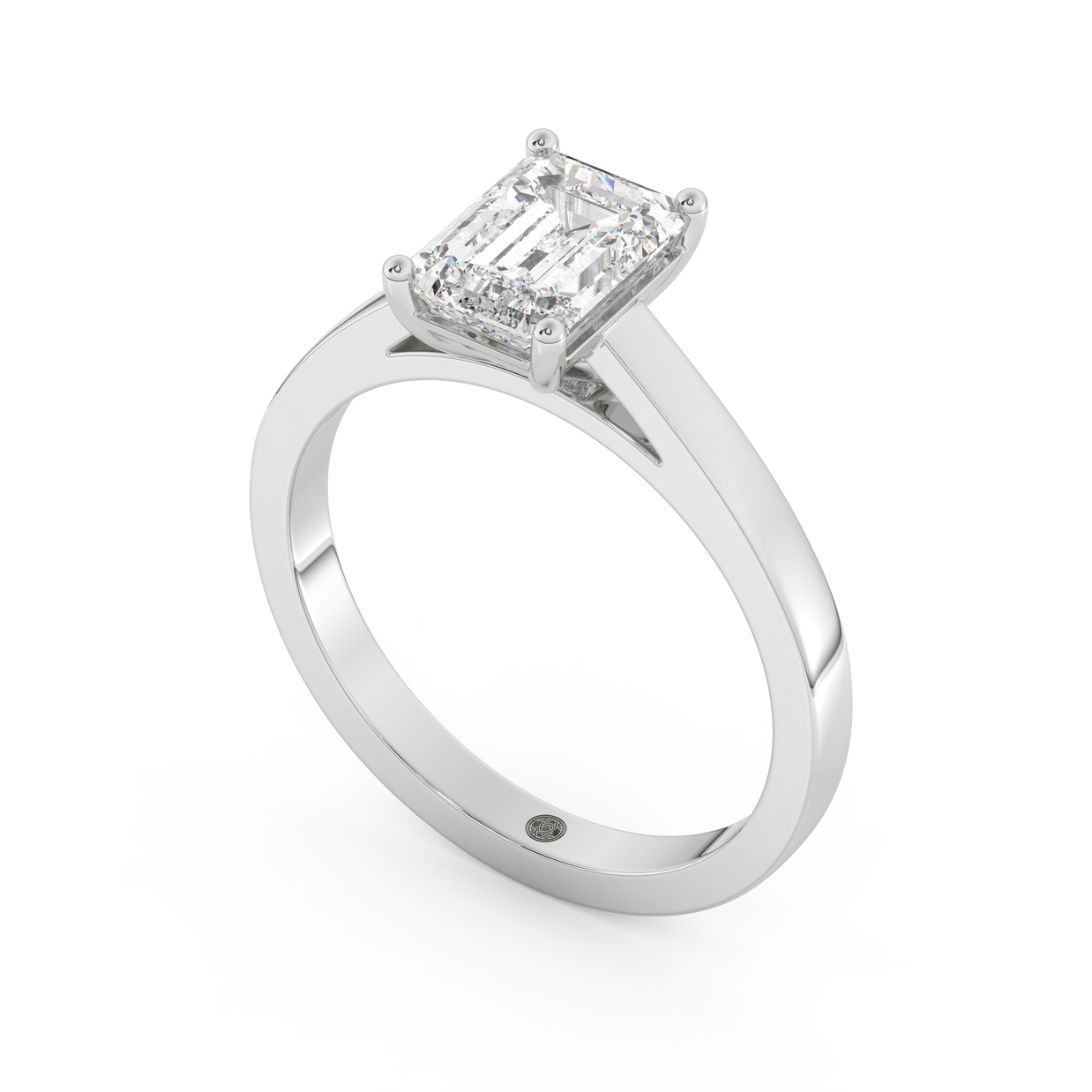 White gold - Central diamond 1.5 ct - view 1