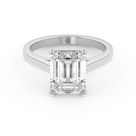 White gold - Central diamond 3.0 ct - view 2