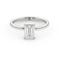 White gold - Central diamond 1.0 ct - view 2