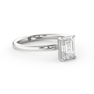 White gold - Central diamond 1.0 ct - view 3