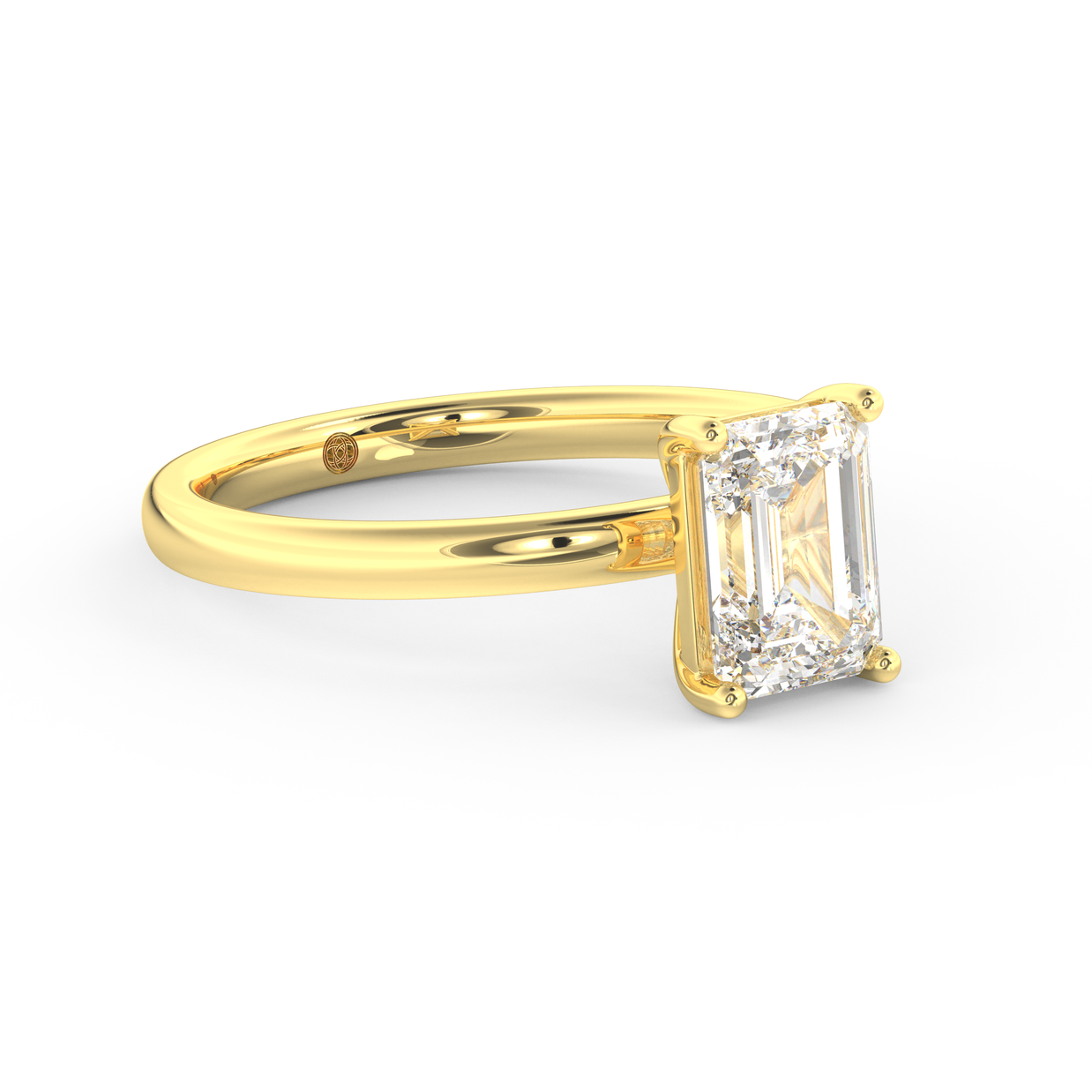 Yellow gold - Central diamond 1.5 ct - view 3
