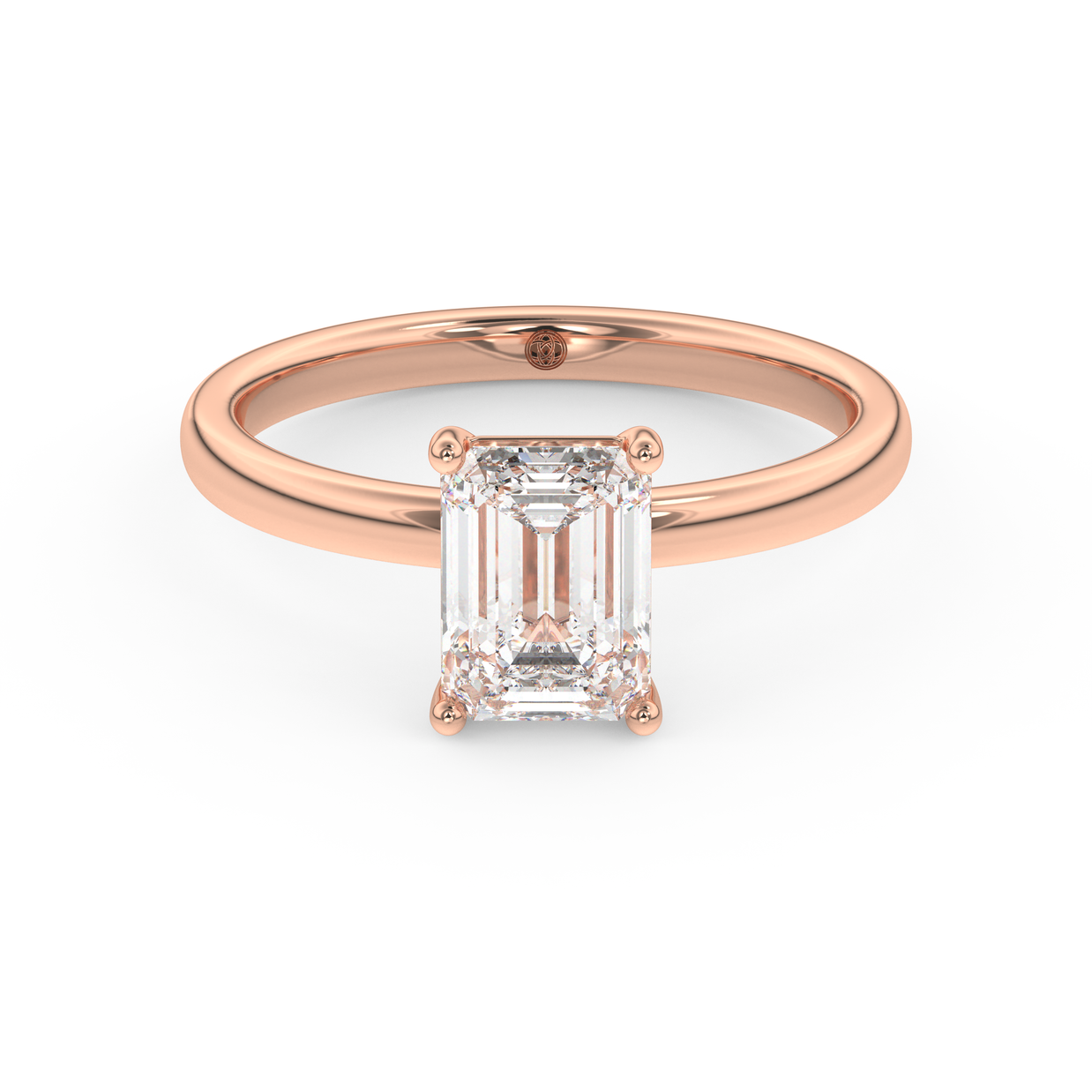 Rose gold - Central diamond 1.5 ct - view 2