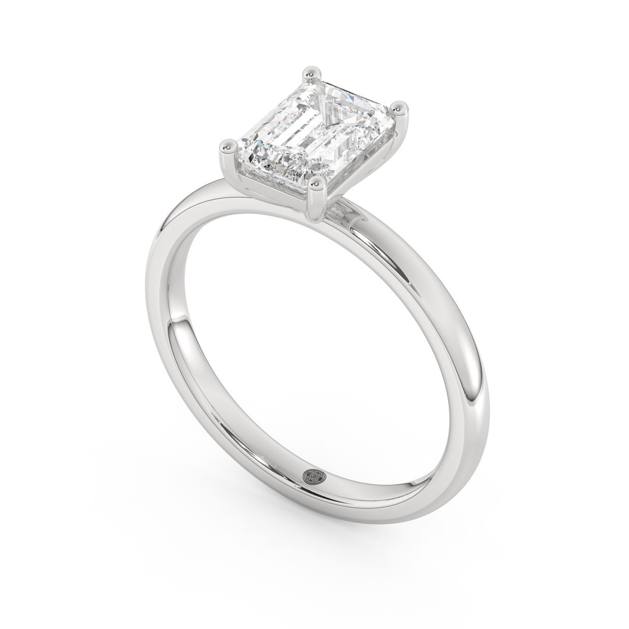 White gold - Central diamond 1.5 ct - view 1