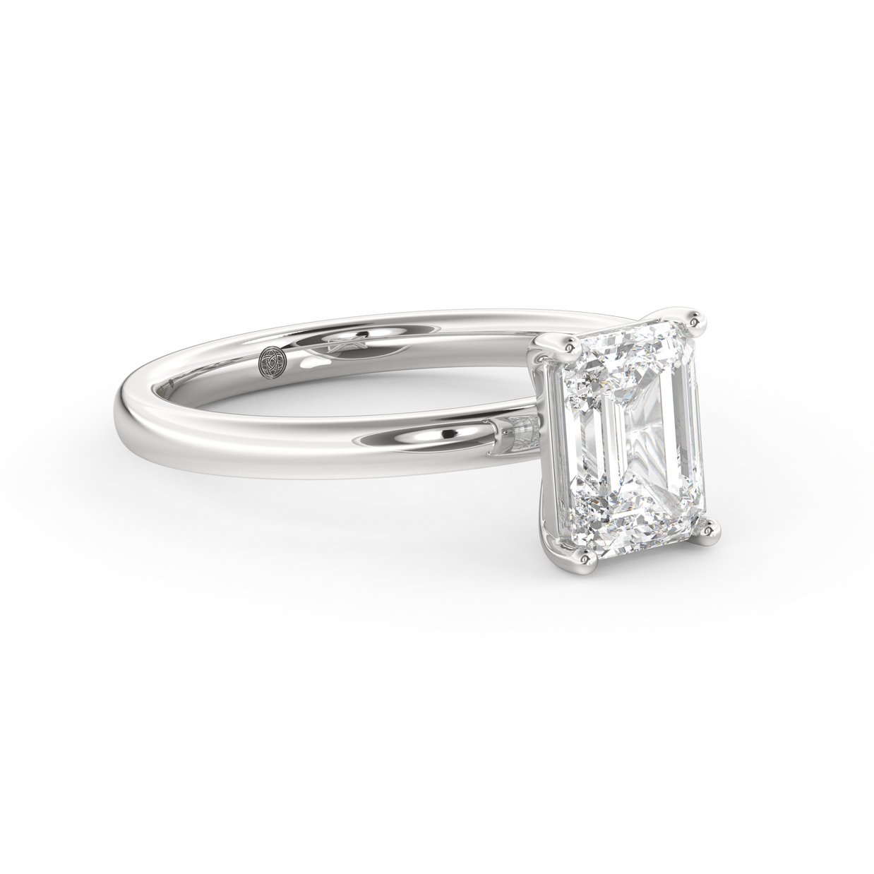 White gold - Central diamond 1.5 ct - view 3