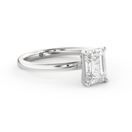 White gold - Central diamond 1.5 ct - view 3