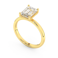 Yellow gold - Central diamond 2.0 ct - view 1