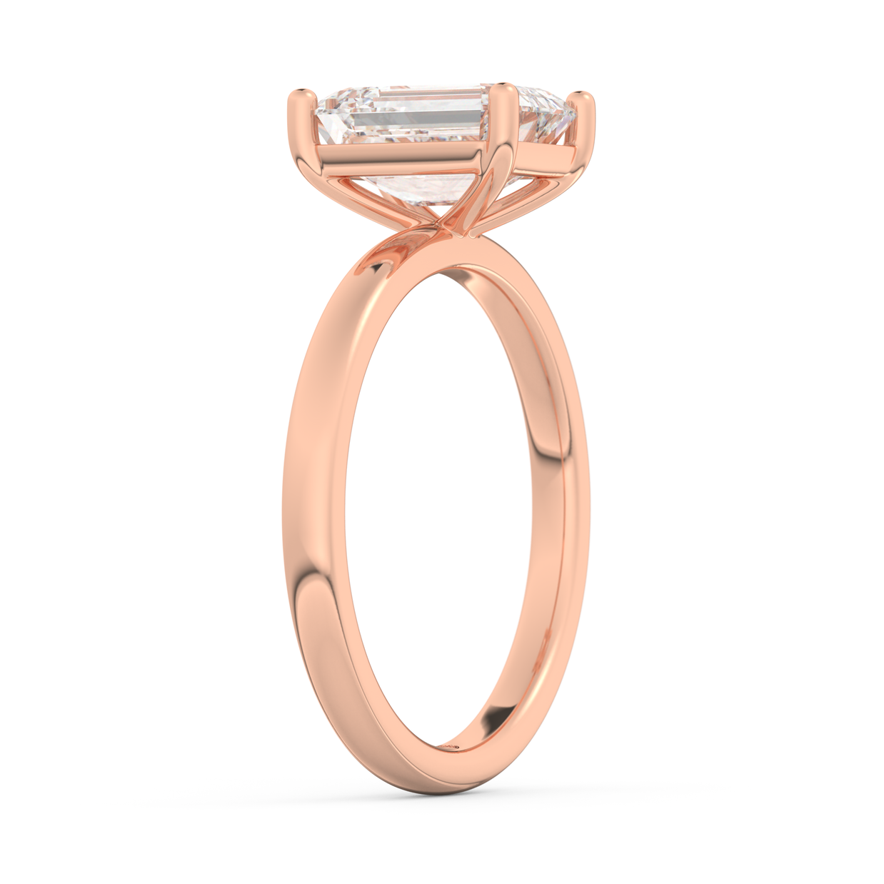 Rose gold - Central diamond 2.0 ct - view 5