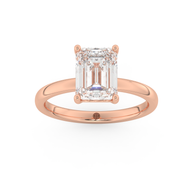 Rose gold - Central diamond 2.0 ct - view 8