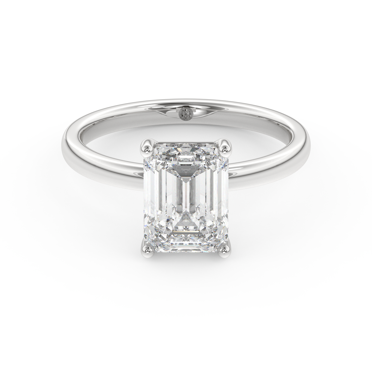 White gold - Central diamond 2.0 ct - view 2