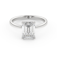 White gold - Central diamond 2.0 ct - view 2