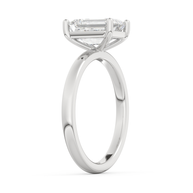 White gold - Central diamond 2.0 ct - view 5