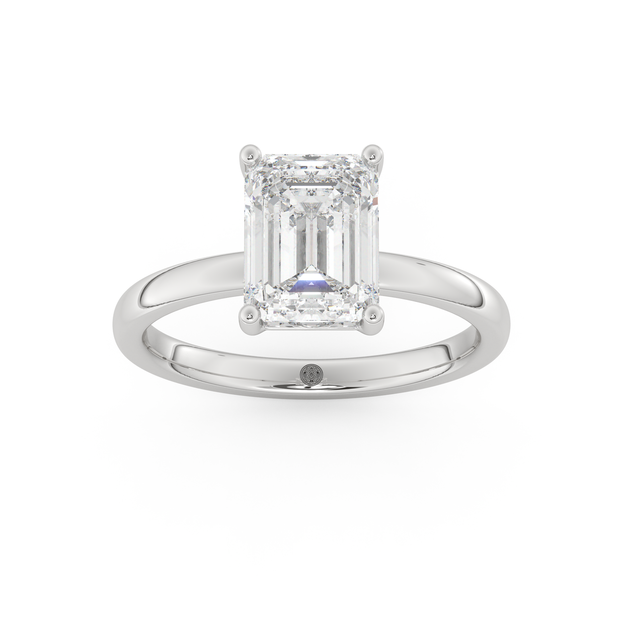 White gold - Central diamond 2.0 ct - view 8