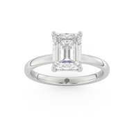 White gold - Central diamond 2.0 ct - view 8