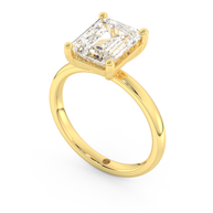 Yellow gold - Central diamond 3.0 ct - view 1