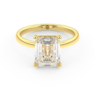 Yellow gold - Central diamond 3.0 ct - view 2