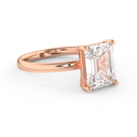 Rose gold - Central diamond 3.0 ct - view 3