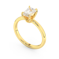 Yellow gold - Central diamond 1.0 ct - view 1