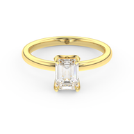 Yellow gold - Central diamond 1.0 ct - view 2