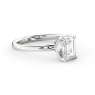 White gold - Central diamond 1.0 ct - view 3