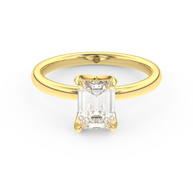 Yellow gold - Central diamond 1.5 ct - view 2