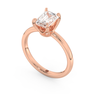 Rose gold - Central diamond 1.5 ct - view 1