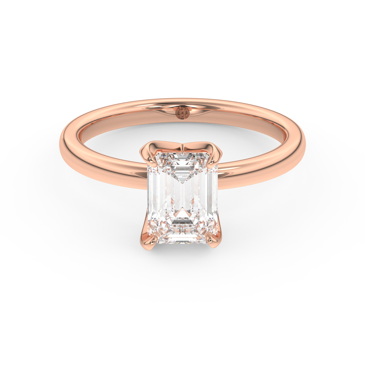 Rose gold - Central diamond 1.5 ct - view 2