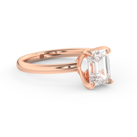 Rose gold - Central diamond 1.5 ct - view 3