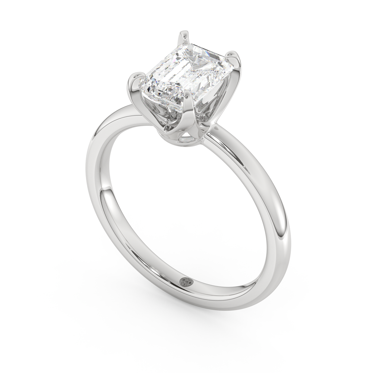 White gold - Central diamond 1.5 ct - view 1