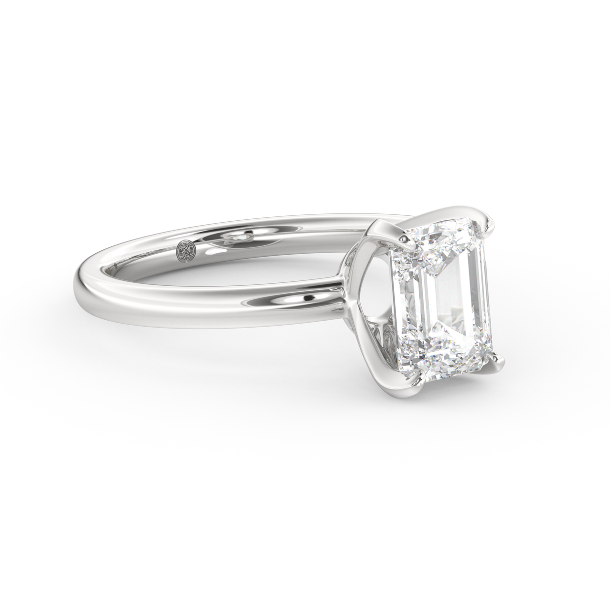 White gold - Central diamond 1.5 ct - view 3
