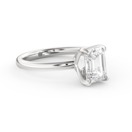 White gold - Central diamond 1.5 ct - view 3
