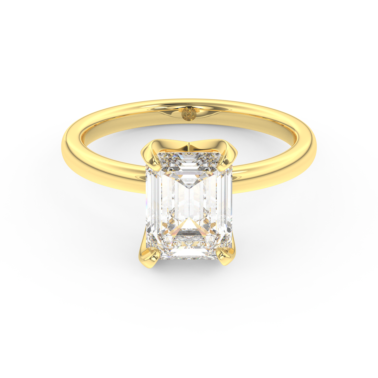 Yellow gold - Central diamond 2.0 ct - view 2