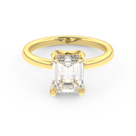 Yellow gold - Central diamond 2.0 ct - view 2