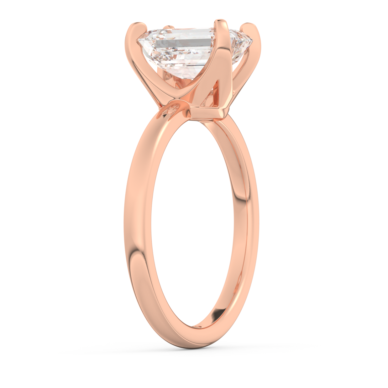 Rose gold - Central diamond 2.0 ct - view 5