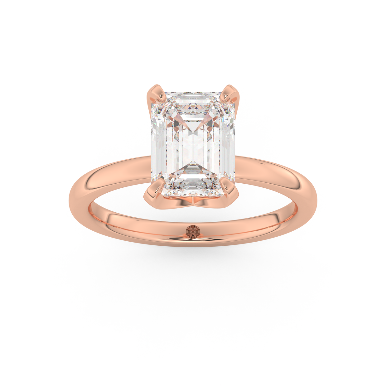 Rose gold - Central diamond 2.0 ct - view 8