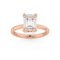 Rose gold - Central diamond 2.0 ct - view 8