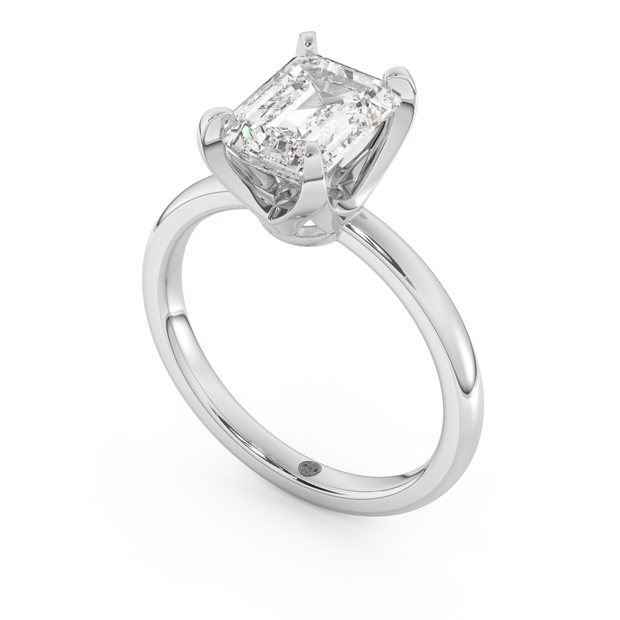 White gold - Central diamond 2.0 ct - view 1